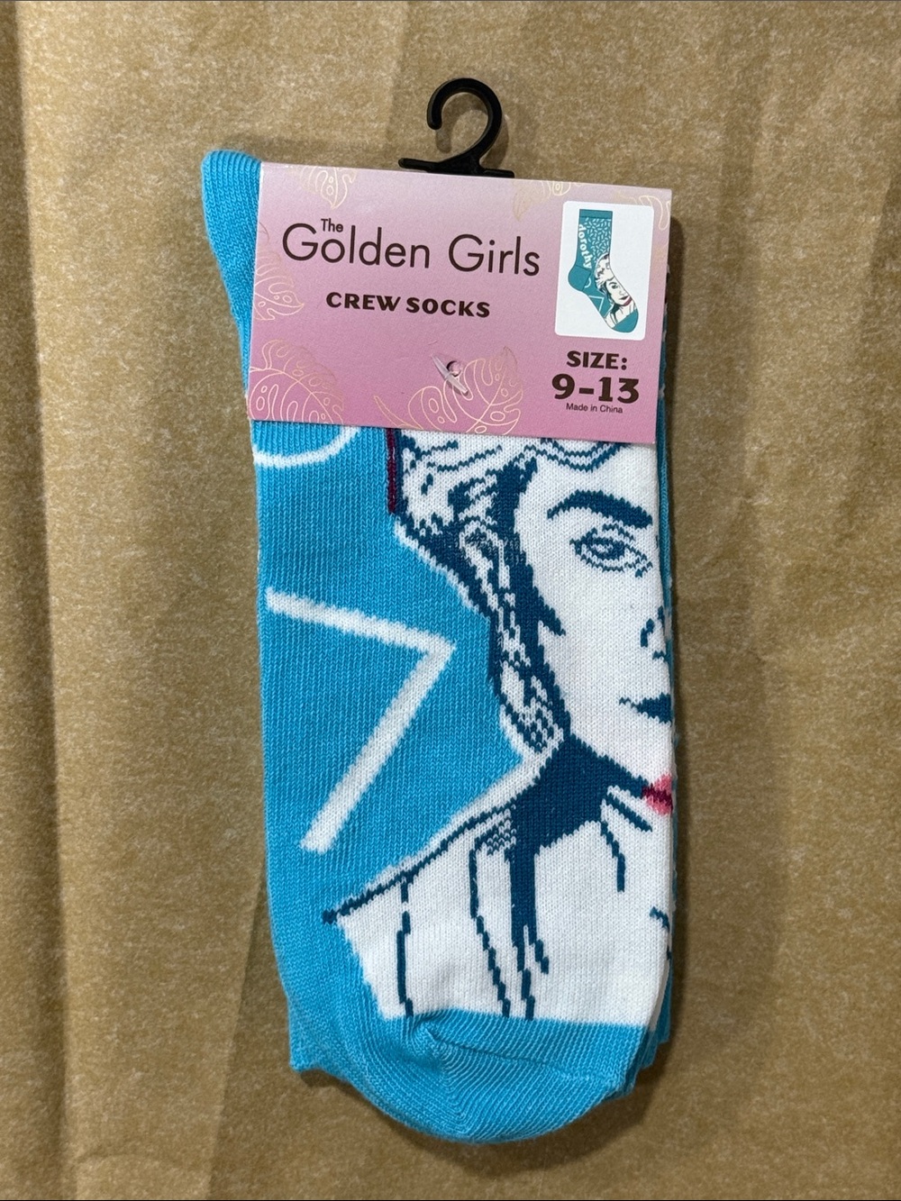 3/$20 The Golden Girls Dorothy Zbornak Funny Novelty Crew Socks - NWT